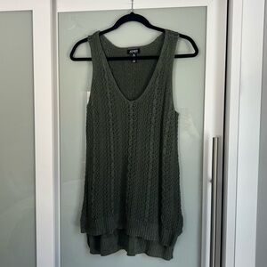 Jones New York Cable-Knit V-Neck Tank